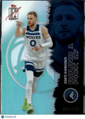Donte DiVincenzo 2026 Topps Chrome Aqua /225 Minnesota Timberwolves