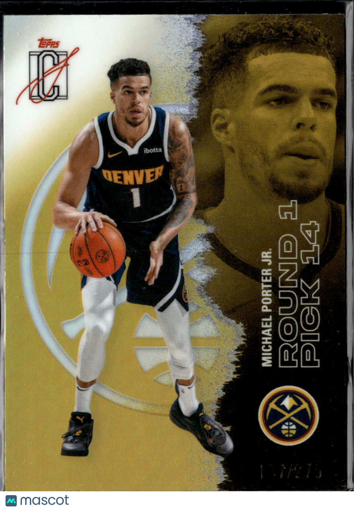 Michael Porter Jr. 2026 Topps Signature Class Yellow 137/275 Denver Nuggets