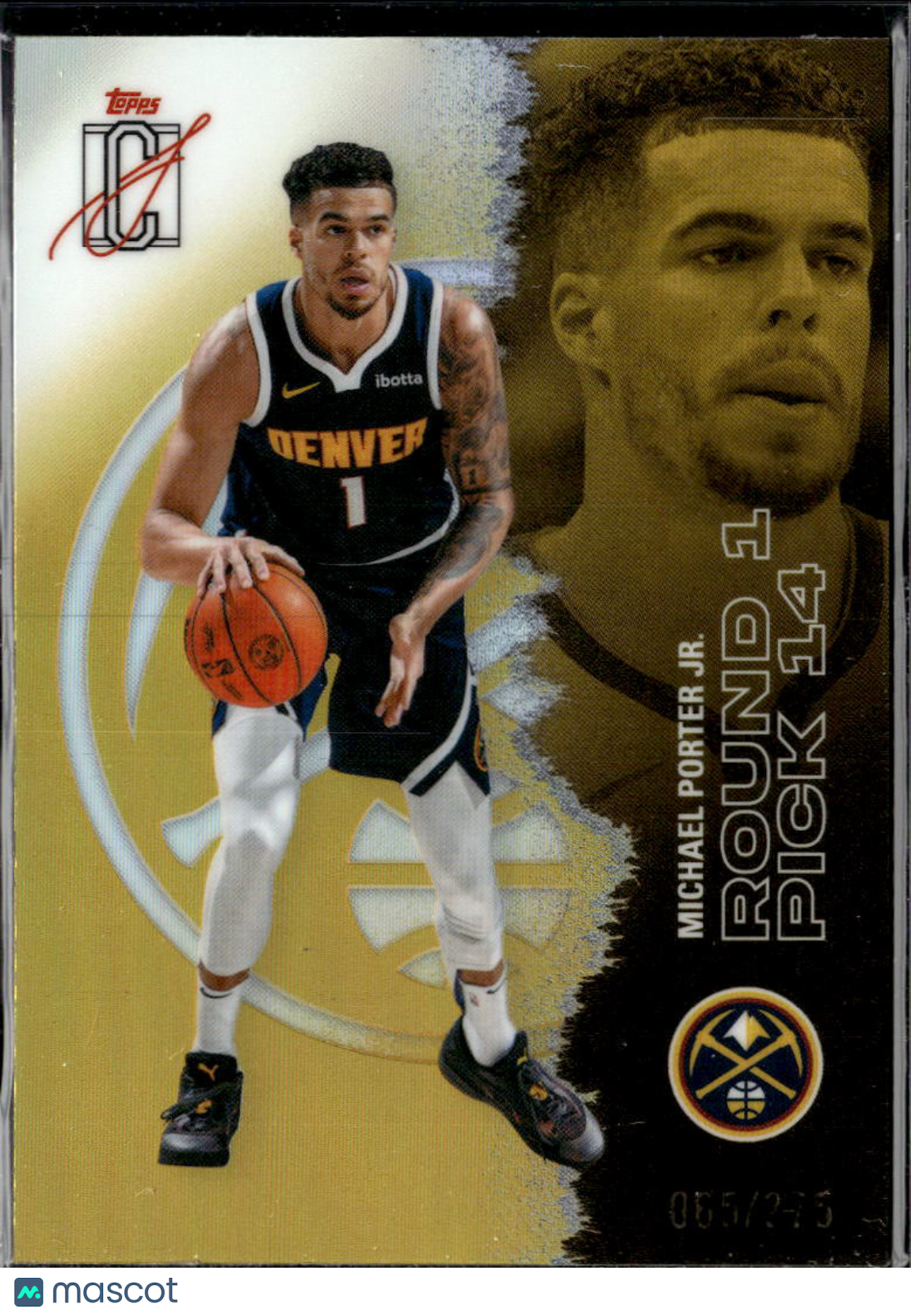 Michael Porter Jr. 2026 Topps Signature Class Yellow 65/275 Denver Nuggets