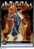 Keyonte George 2023-24 Optic Red Hot Rookies Holo RC Utah Jazz