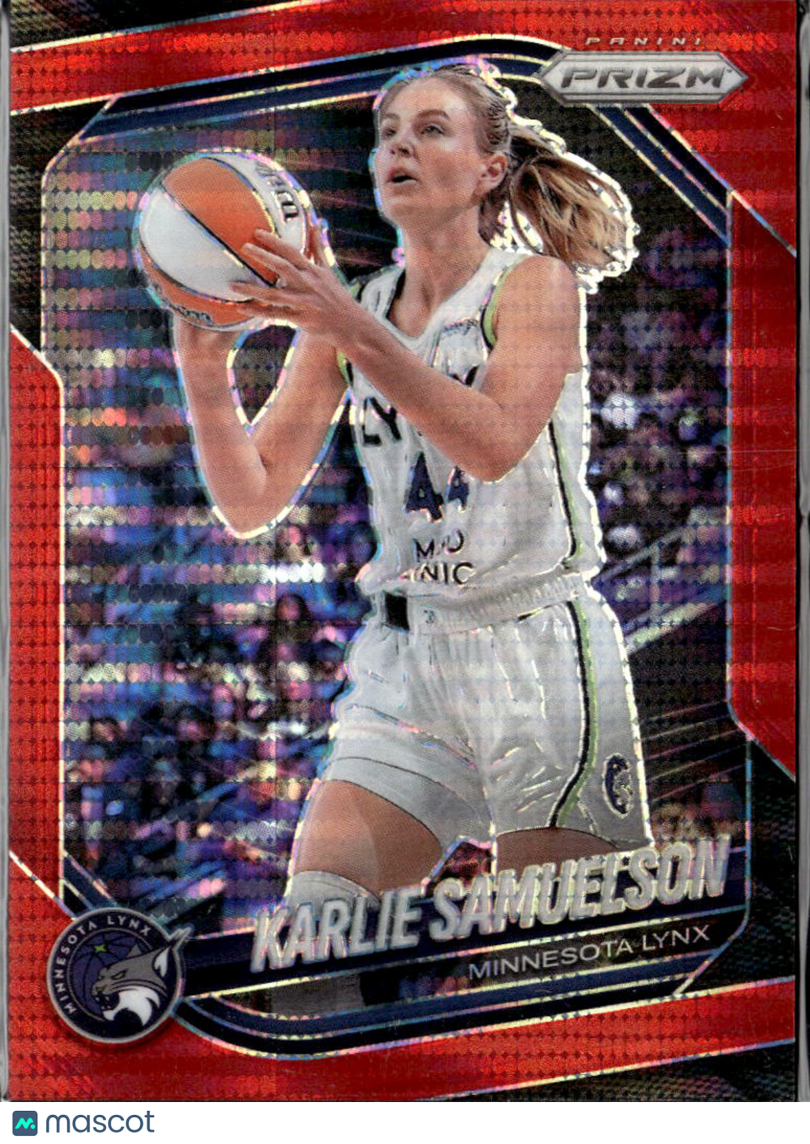 Karlie Samuelson 2025 Panini Prizm WNBA Red Pulsar /299 Minnesota Lynx
