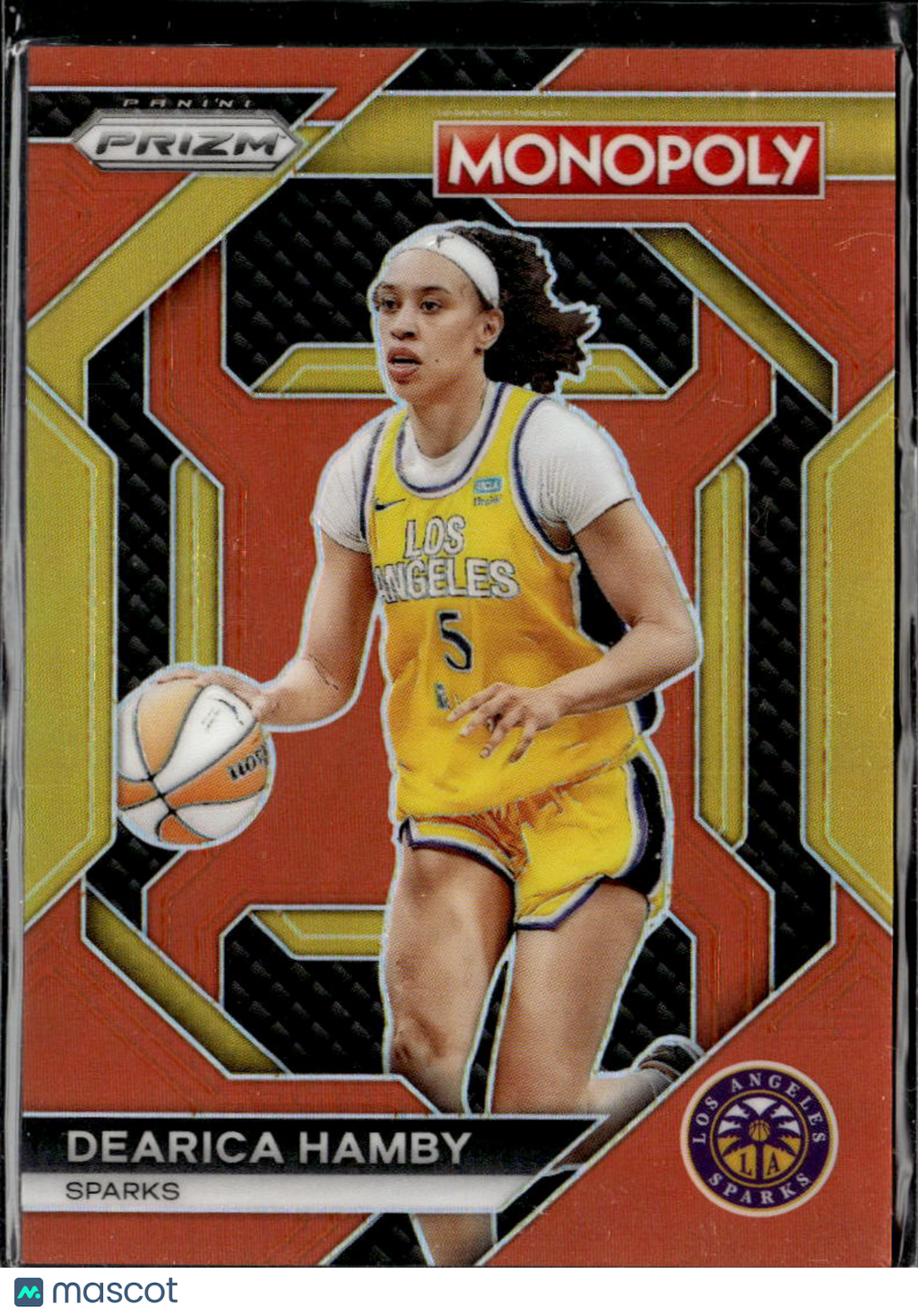 Dearica Hamby 2024  Prizm Monopoly WNBA Orange 112/124 Los Angeles Sparks