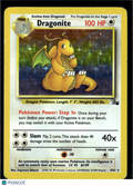 Dragonite 1999 Fossil Holo Rare #4/62