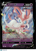 Sylveon V 2021 Evolving Skies Holo Rare RR #74/203