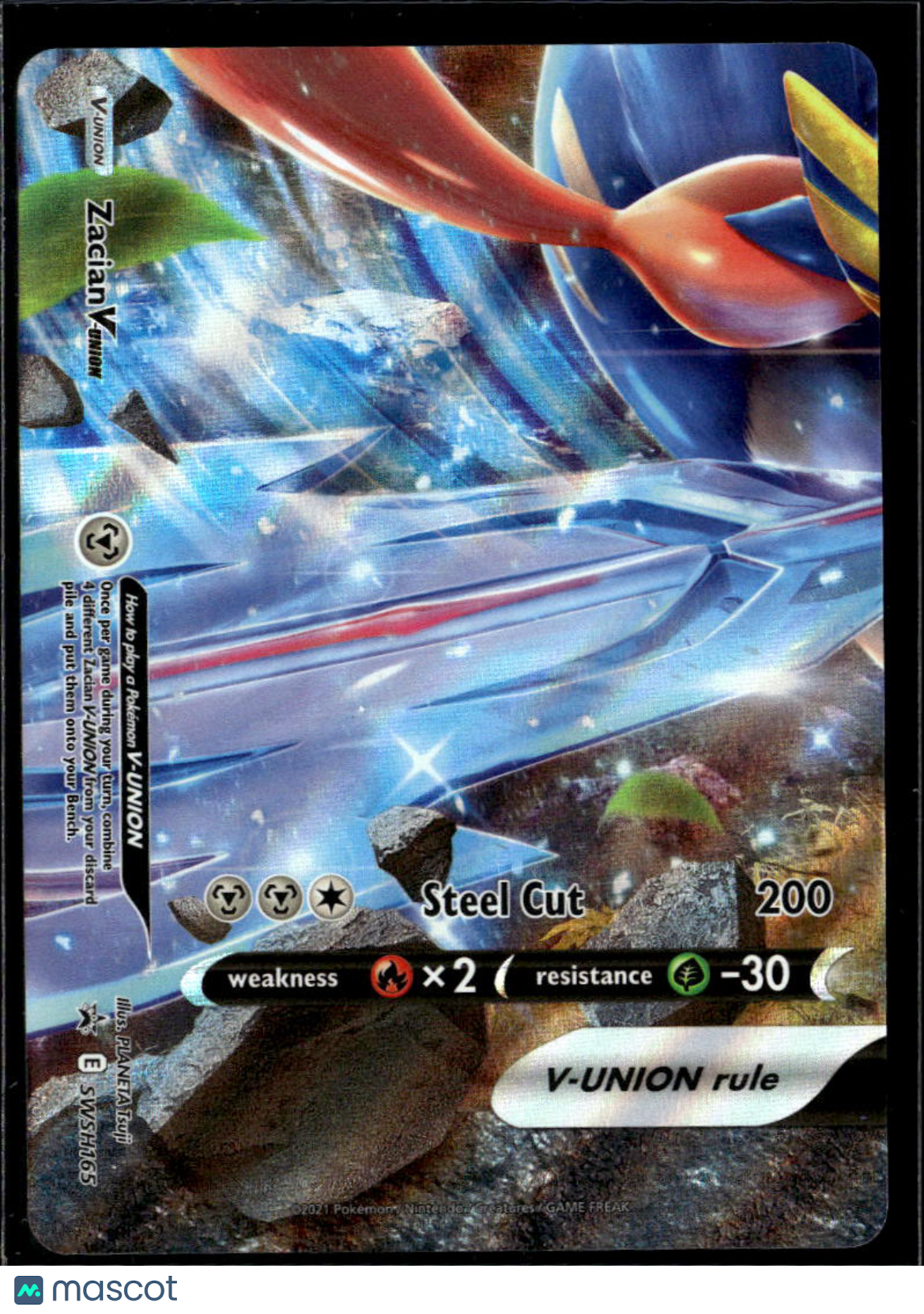 Zacian V-Union Sword & Shield Holo Black Star Promo FA #SWSH165