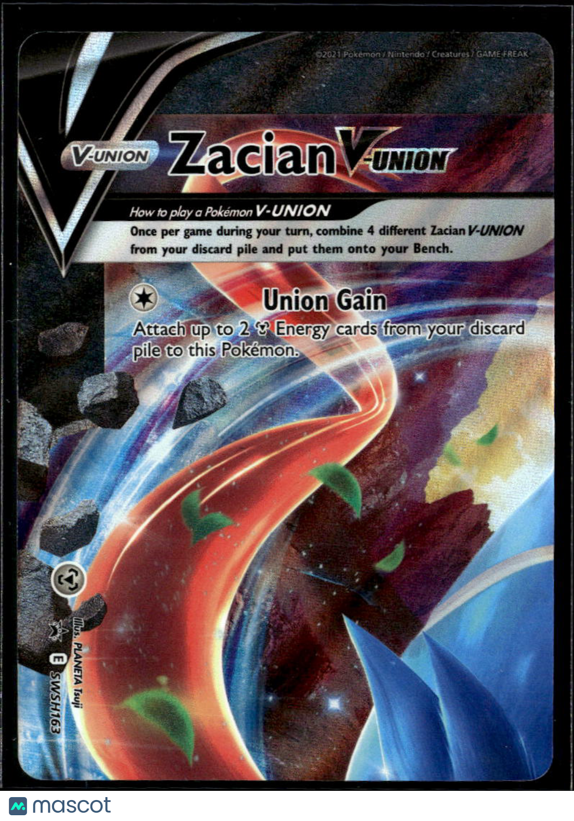 Zacian V-Union Sword & Shield Holo Black Star Promo #SWSH163