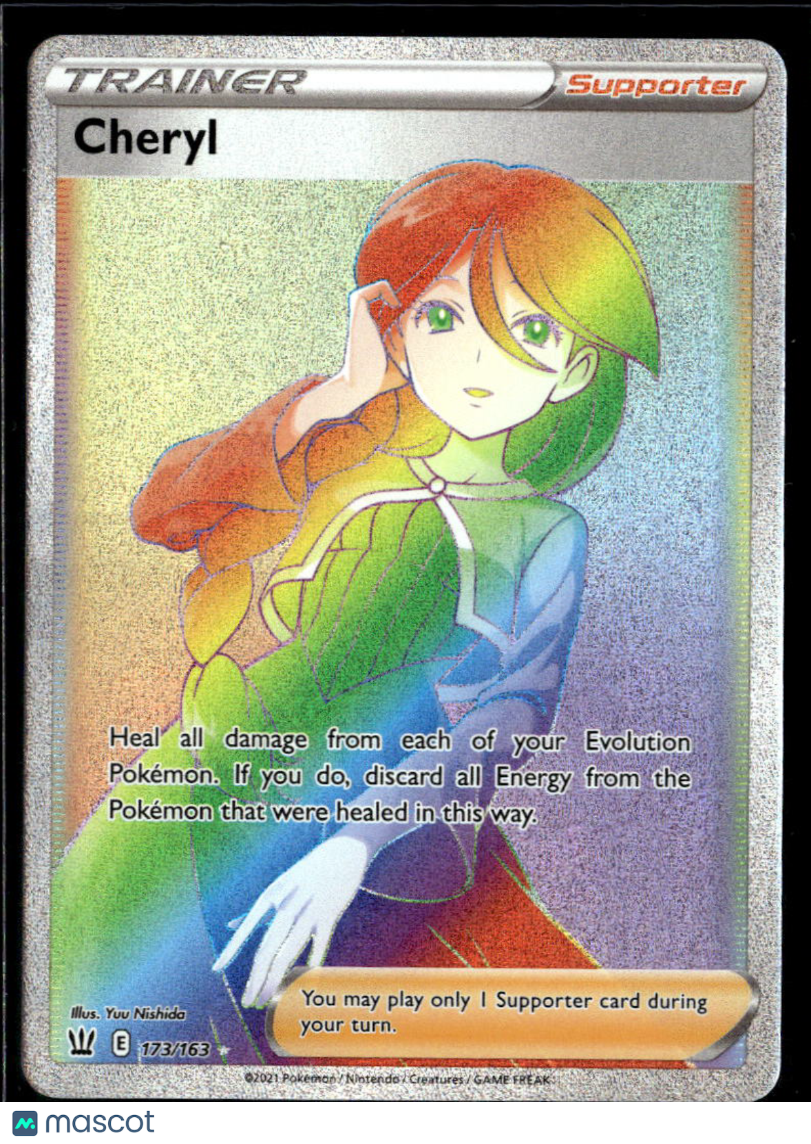 Cheryl 2021 Battle Styles Rainbow Secret Rare FA HR #173/163