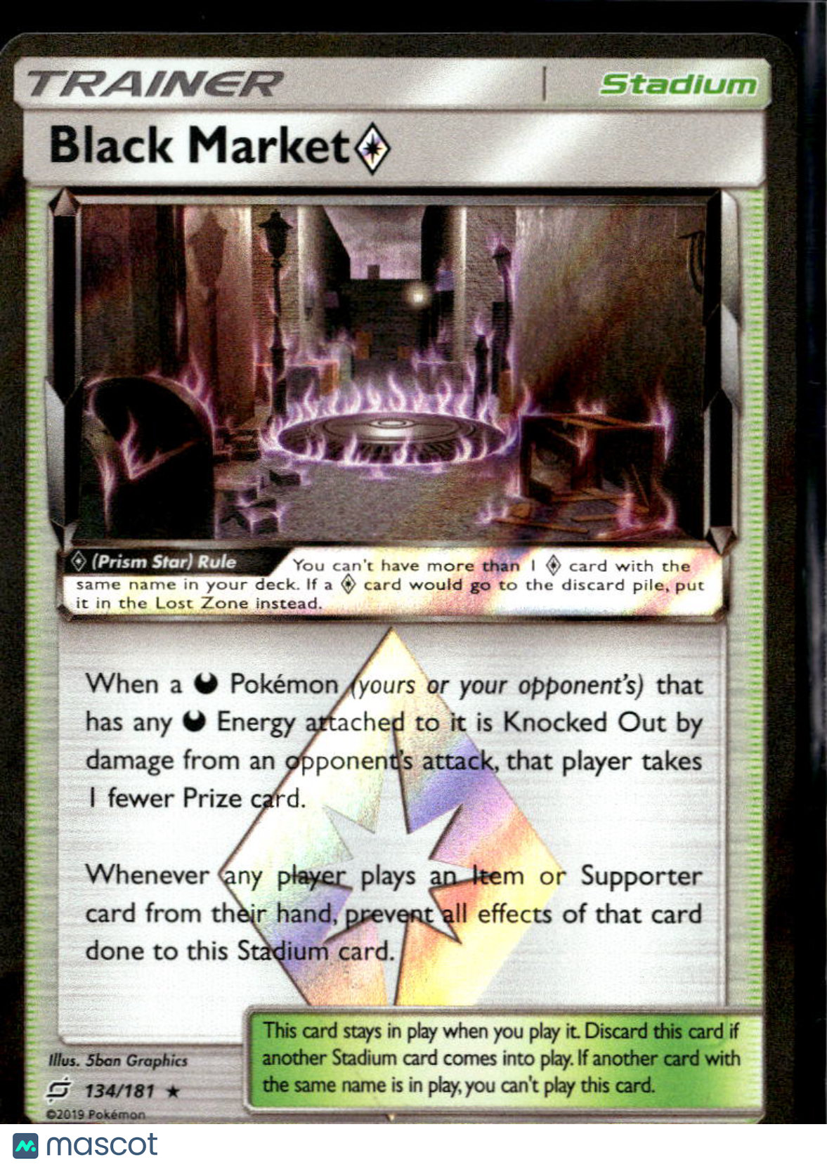 Black Market 2019 Team Up Holo Rare #134/181