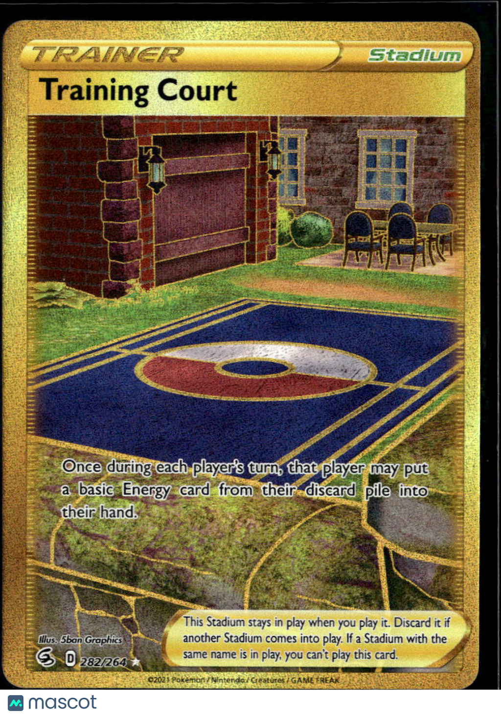 Training Court 2022 Fusion Strike Gold Secret Rare SR #282/264