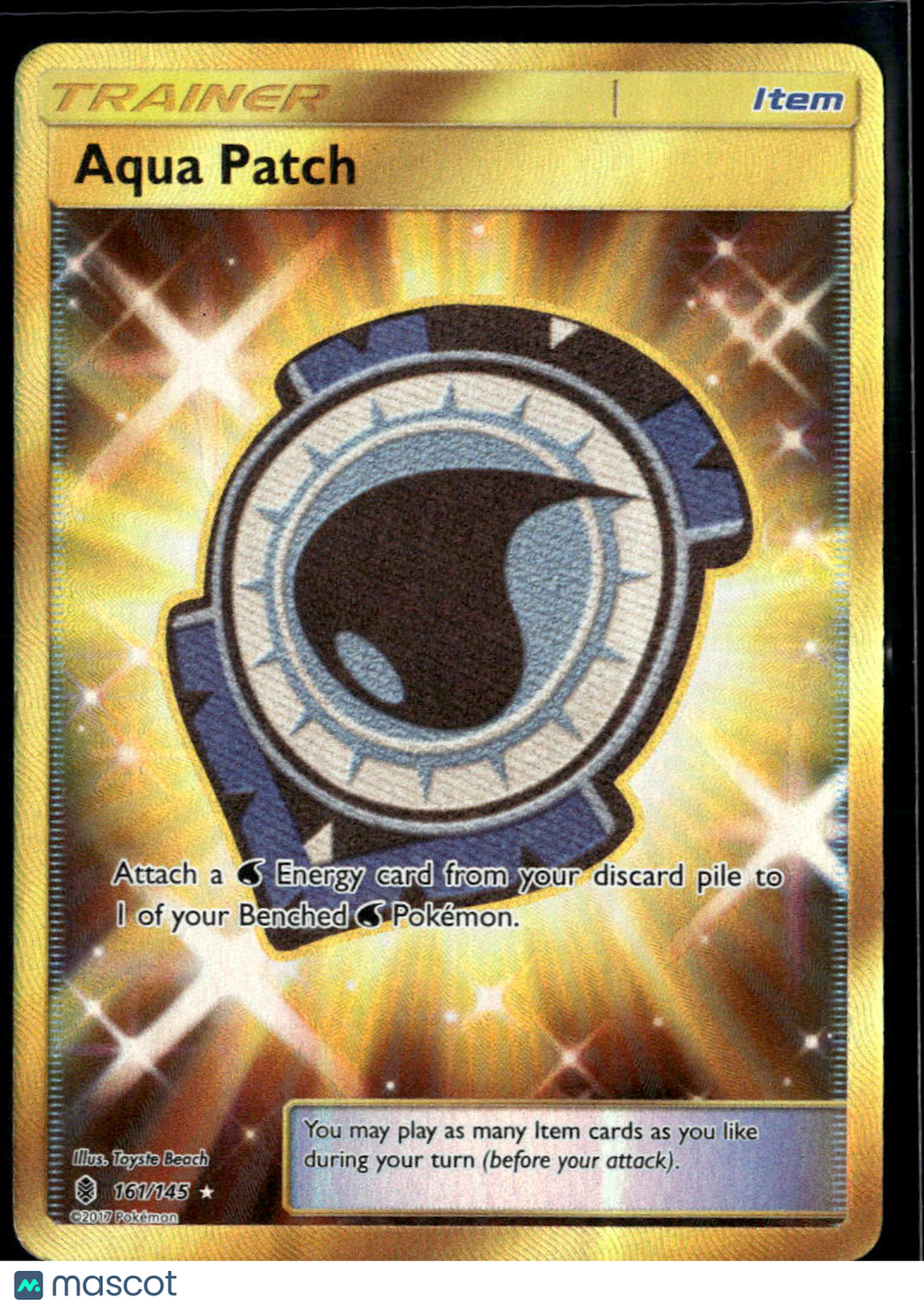 Aqua Patch 2017 Guardians Rising Holo Secret Rare SR UR #161/145