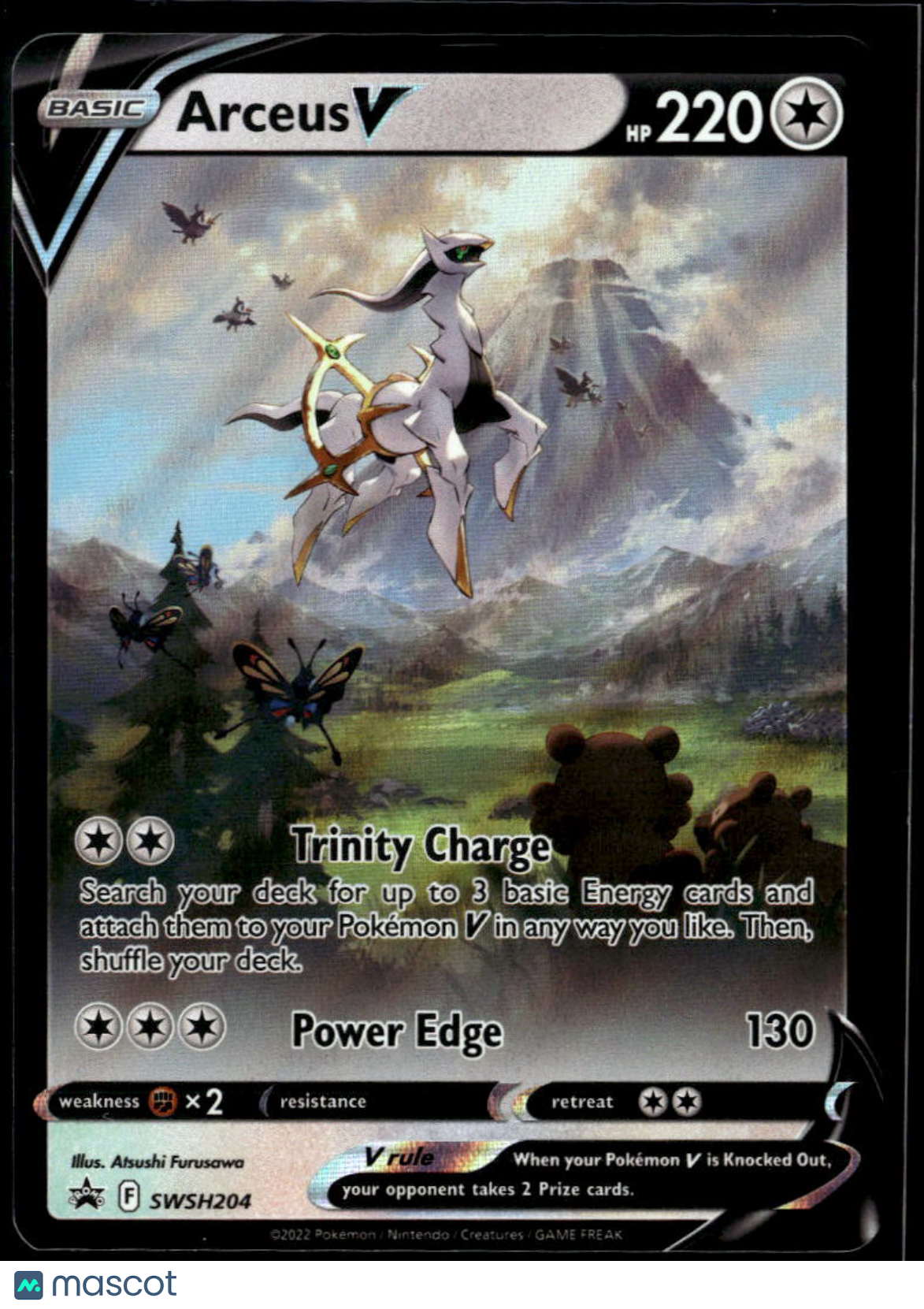 Arceus V Sword & Shield Promos Holo Black Star Promo FA #SWSH204