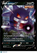 Gengar V 2022 Fusion Strike Holo Rare RR #156/264