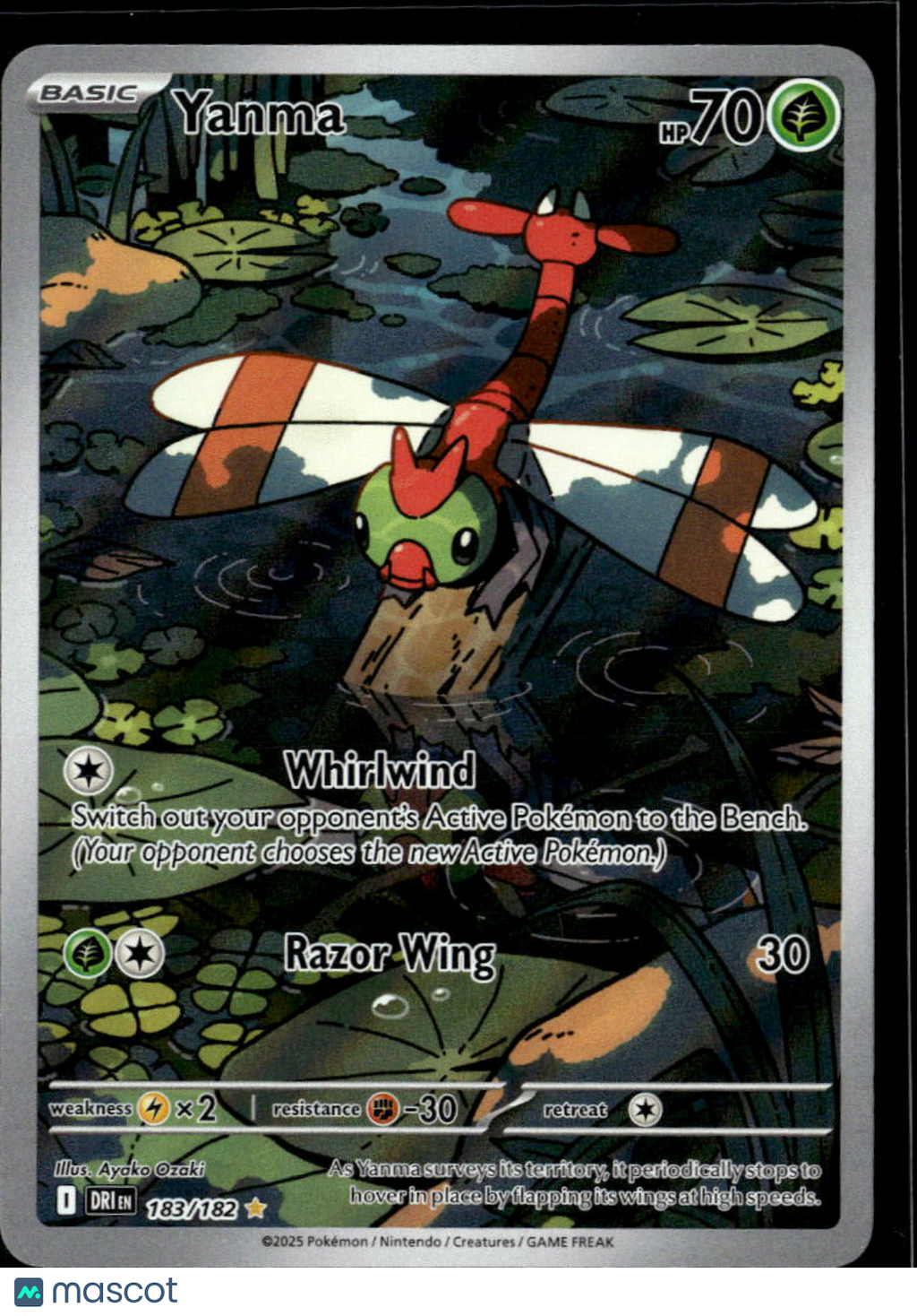 Yanma 2025 Destined Rivals Holo Secret Rare #183/182