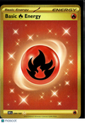 Basic Fire Energy 2023 Obsidian Flames Holo Secret Rare UR HR #230/197