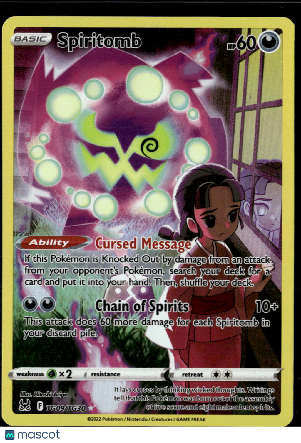 Spiritomb 2022 Astral Radiance Holo Rare CHR #TG09/TG30
