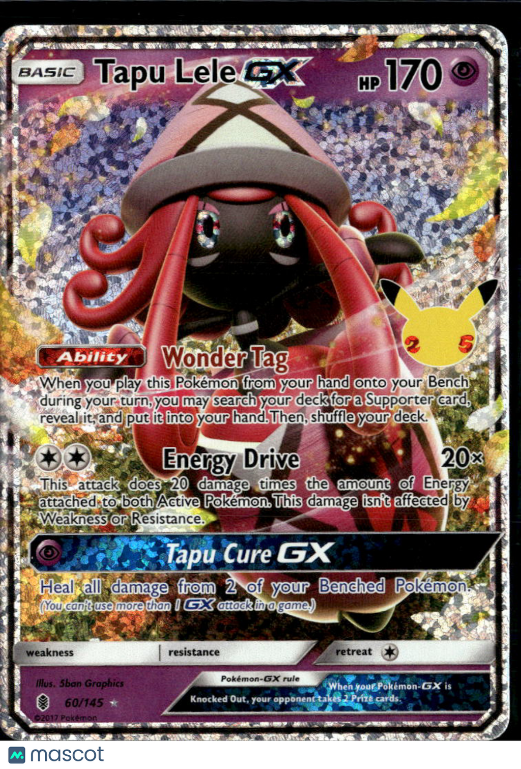 Tapu Lele GX 2021 Celebrations Holo Rare #60/145