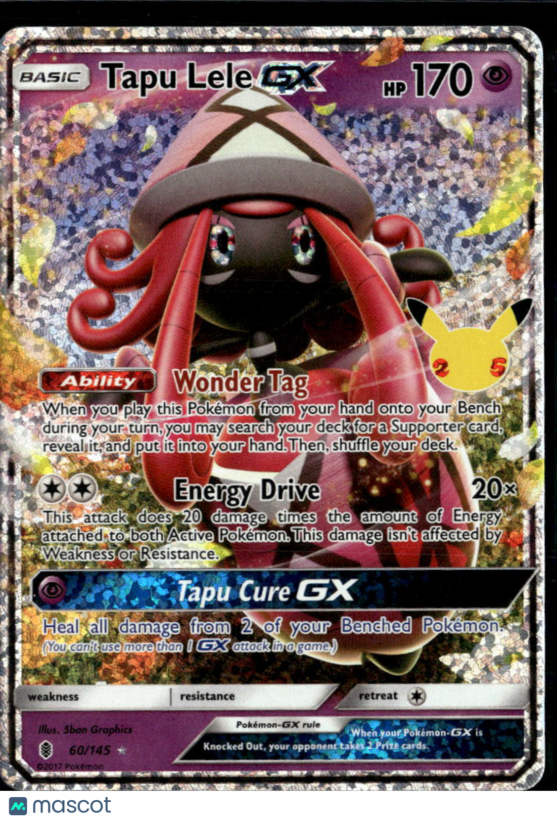 Tapu Lele GX 2021 Celebrations Holo Rare #60/145