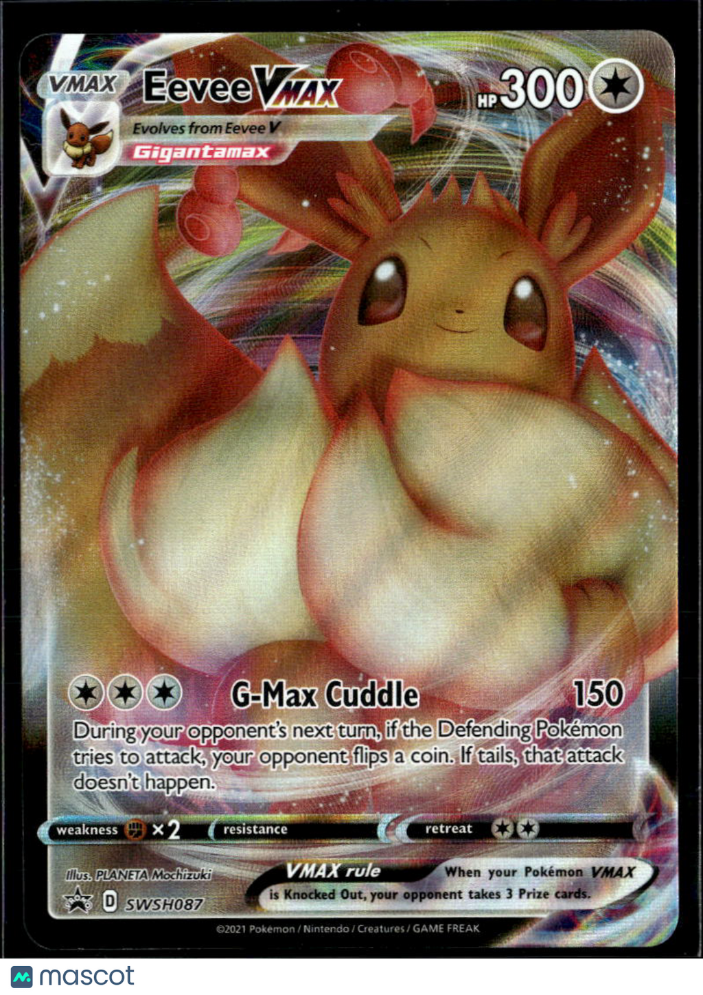 Eevee VMAX Sword & Shield Holo Black Star Promo FA #SWSH087