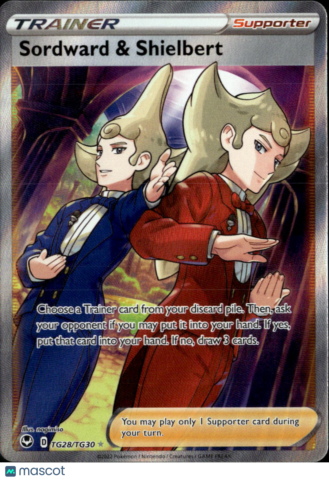 Sordward & Shielbert 2022 Astral Radiance Holo Rare CHR FA #TG28/TG30