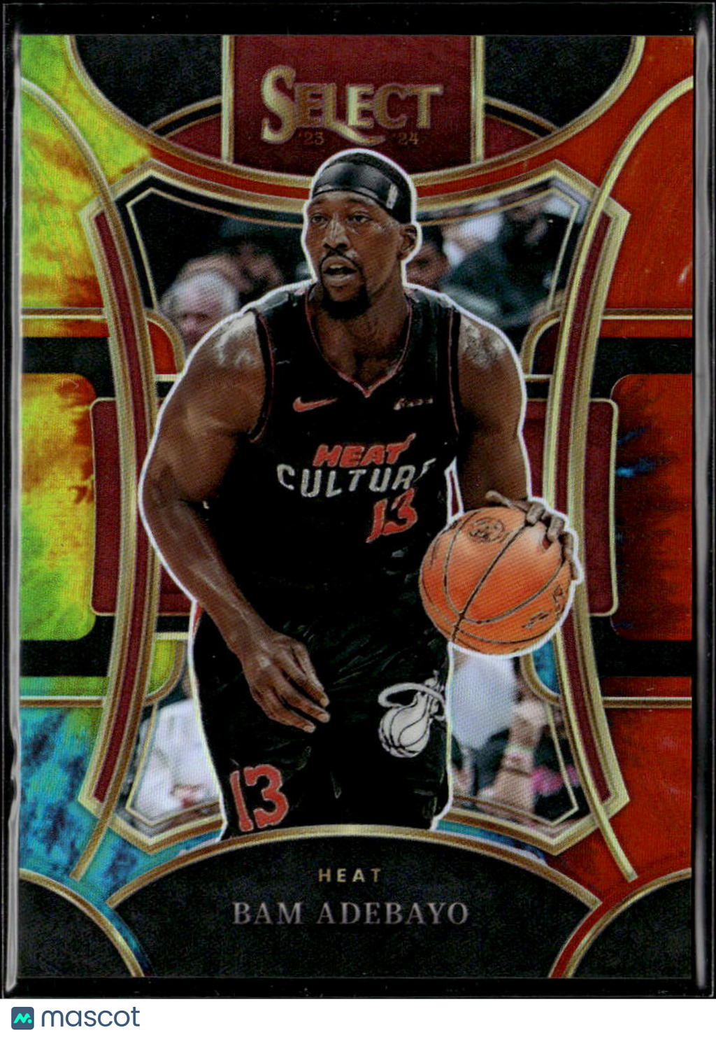 Bam Adebayo 2023-24 Select Mezzanine Tie-Dye Prizm 8/25 Miami Heat