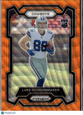 Luke Schoonmaker 2023 Prizm Orange Wave Prizm RC 44/60 Dallas Cowboys