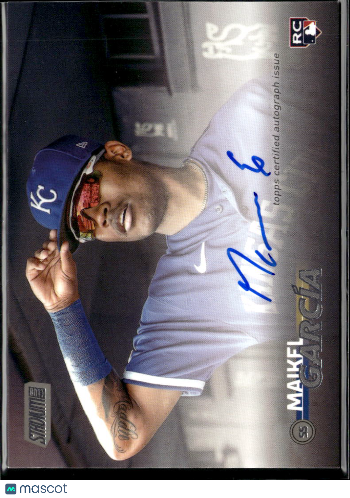 Maikel García 2023 Topps Stadium Club Auto Autograph RC Kansas City Royals