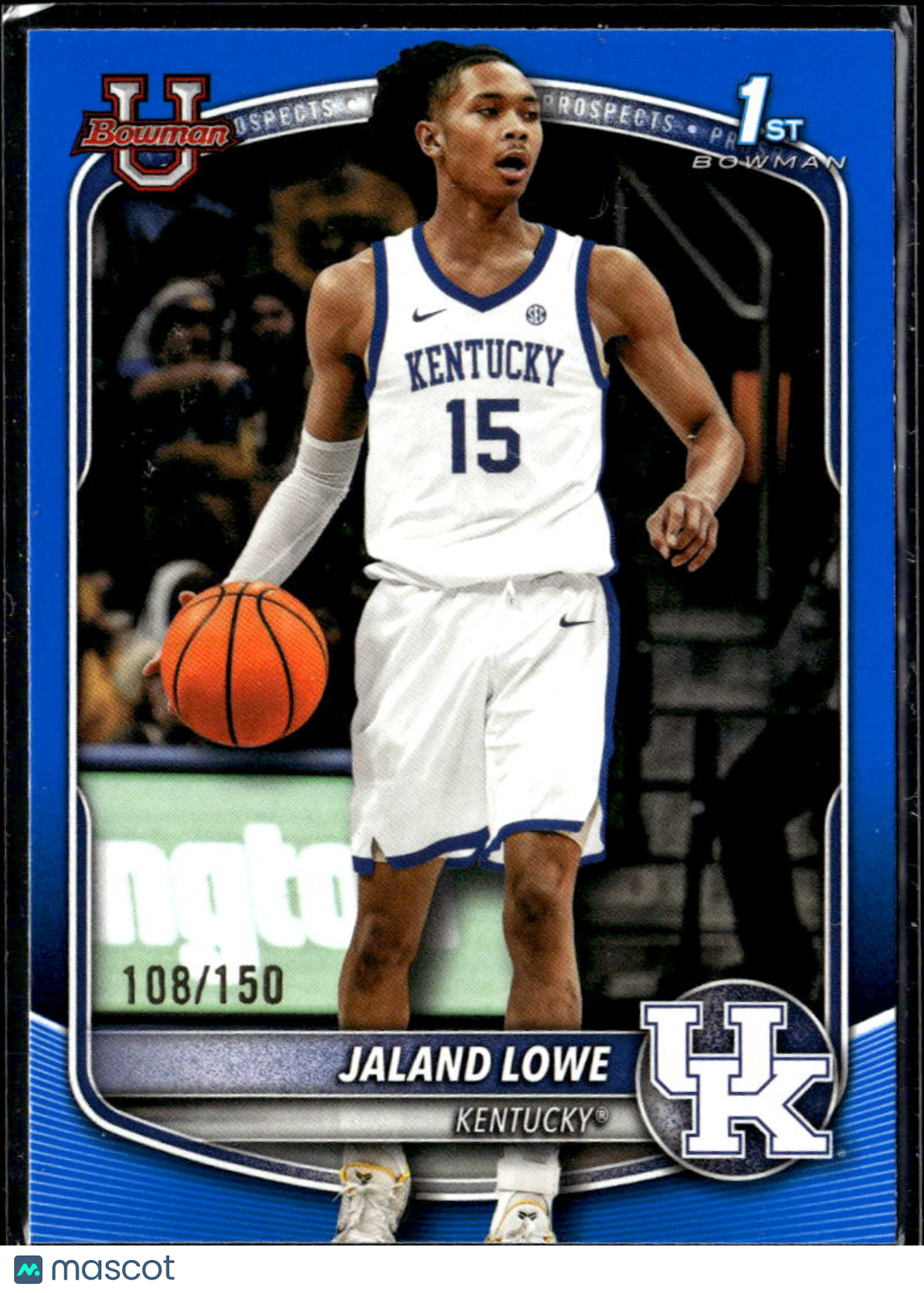 Jaland Lowe 2025 Bowman University 1st Blue /150 Kentucky Wildcats