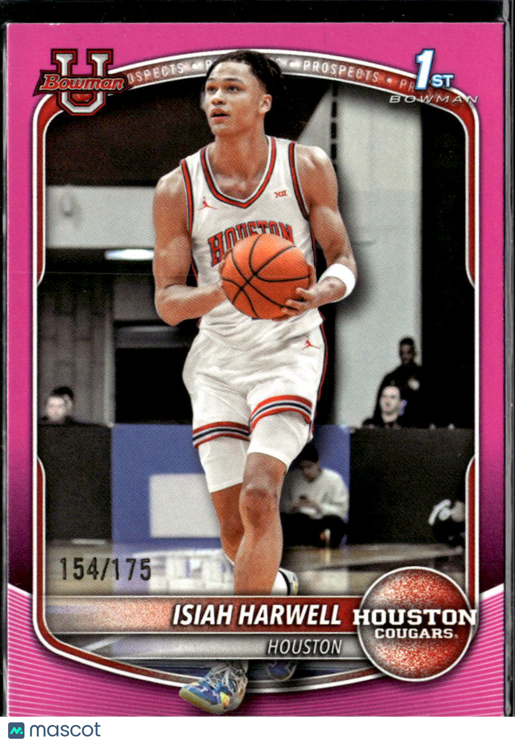 Isiah Harwell 2025 Bowman University 1st Pink /175 Houston Cougars