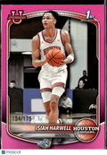 Isiah Harwell 2025 Bowman University 1st Pink /175 Houston Cougars