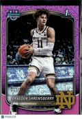 Braeden Shrewsberry 2025 Bowman Chrome Fuchsia 11/199 Notre Dame Fighting Irish