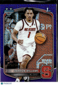 Darrion Williams 2025 Bowman Chrome 1st Purple Refractor /250 NC State Wolfpack