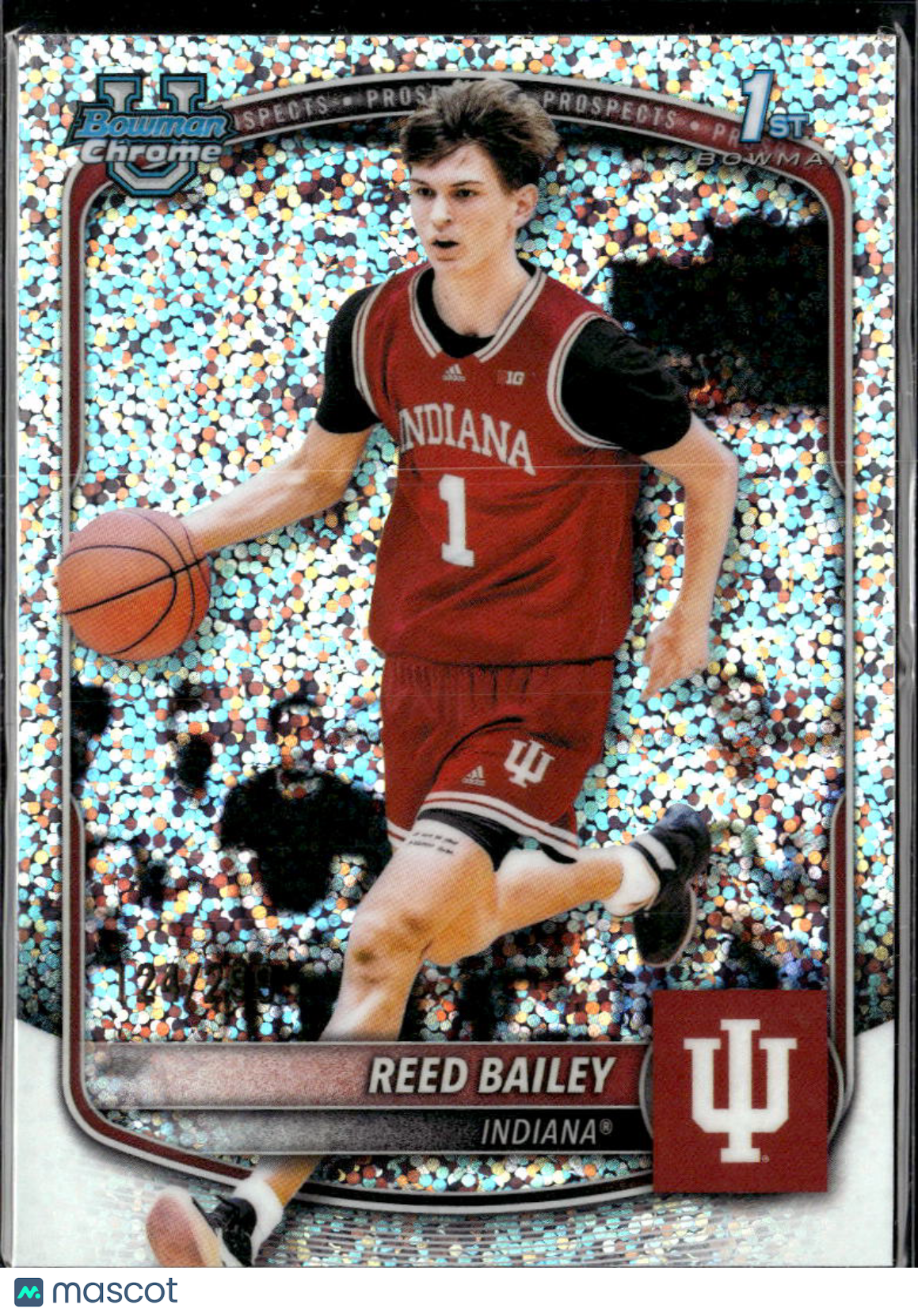 Reed Bailey 2025 Bowman Chrome Shimmer Refractor /299 Indiana Hoosiers