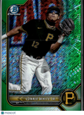 Lonnie White Jr. 2022 Bowman Chrome Green Shimmer /99 Pittsburgh Pirates