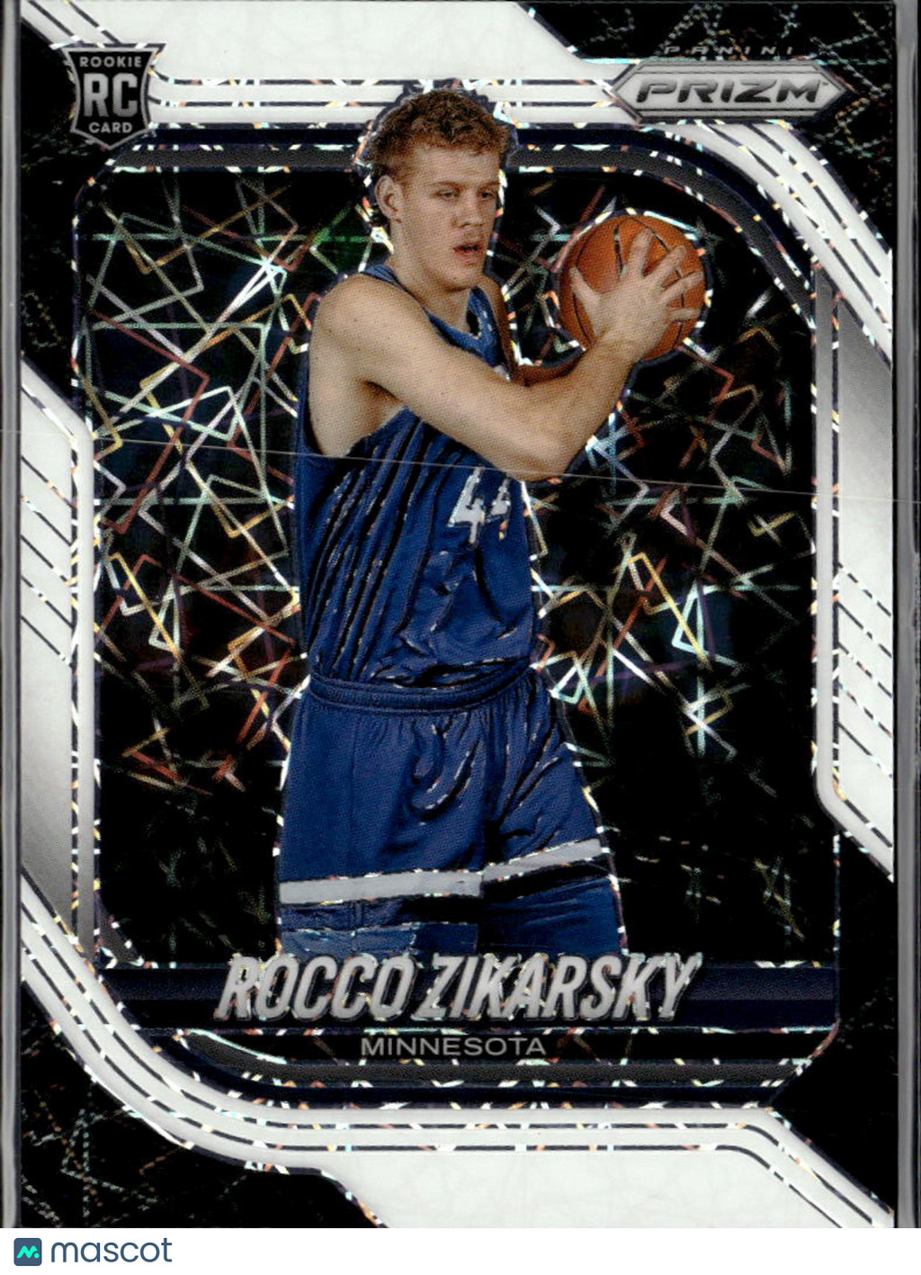 Rocco Zikarsky 2026 Prizm White RC /99 Minnesota Golden Gophers