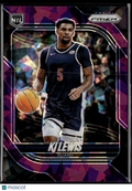 KJ Lewis 2026 Panini Prizm Purple Cracked Ice /199 Arizona Wildcats