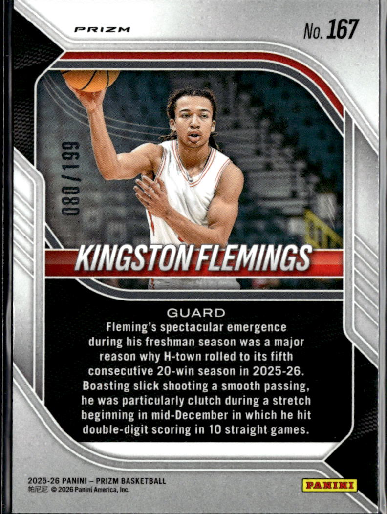 Kingston Flemings 2026 Prizm Purple Ice RC Rookie 80/199