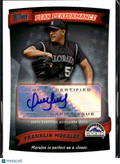 Franklin Morales 2010 Topps Peak Performance Auto Autograph Colorado Rockies