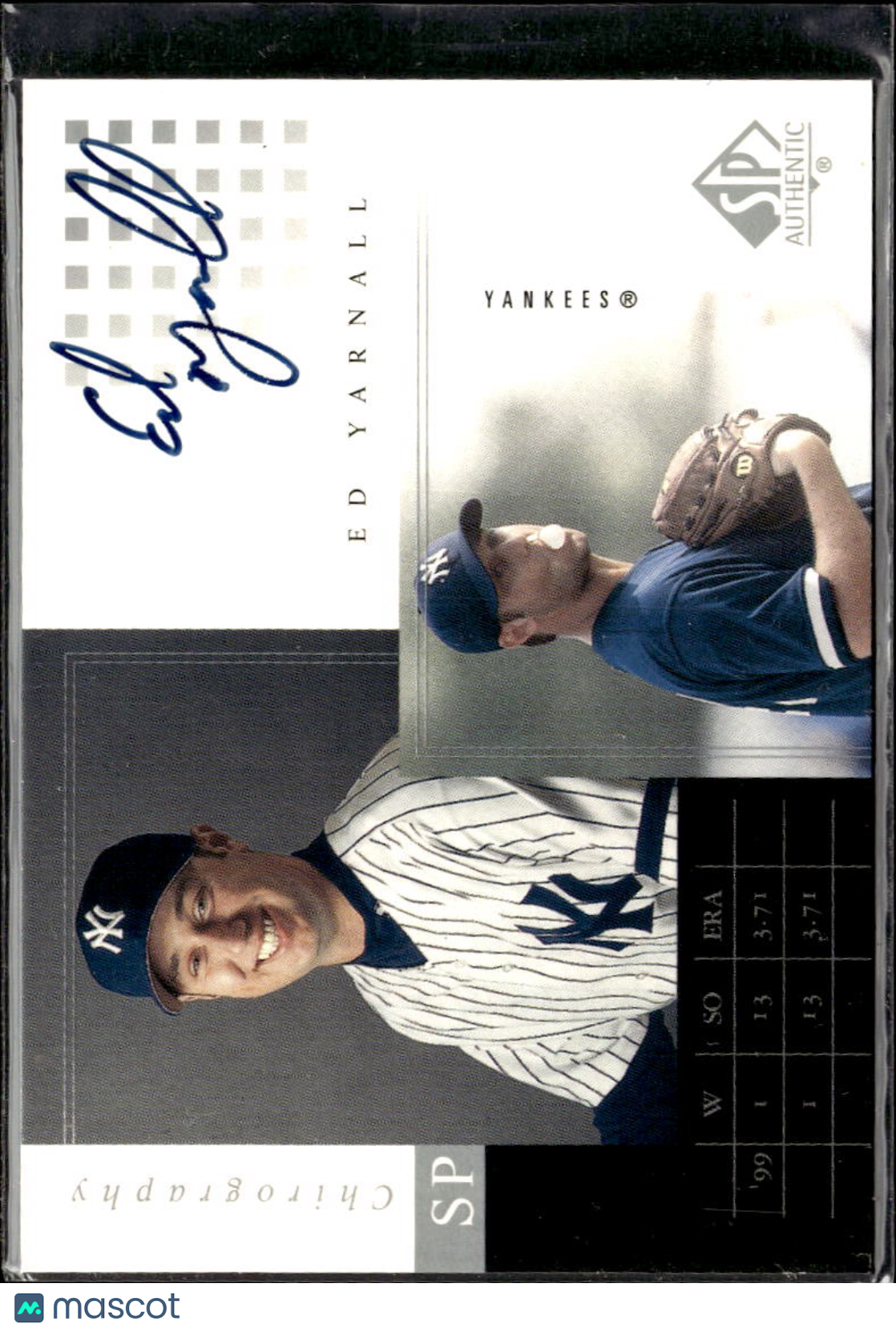 Ed Yarnall 2000 SP Authentic Chirography Auto Autograph New York Yankees