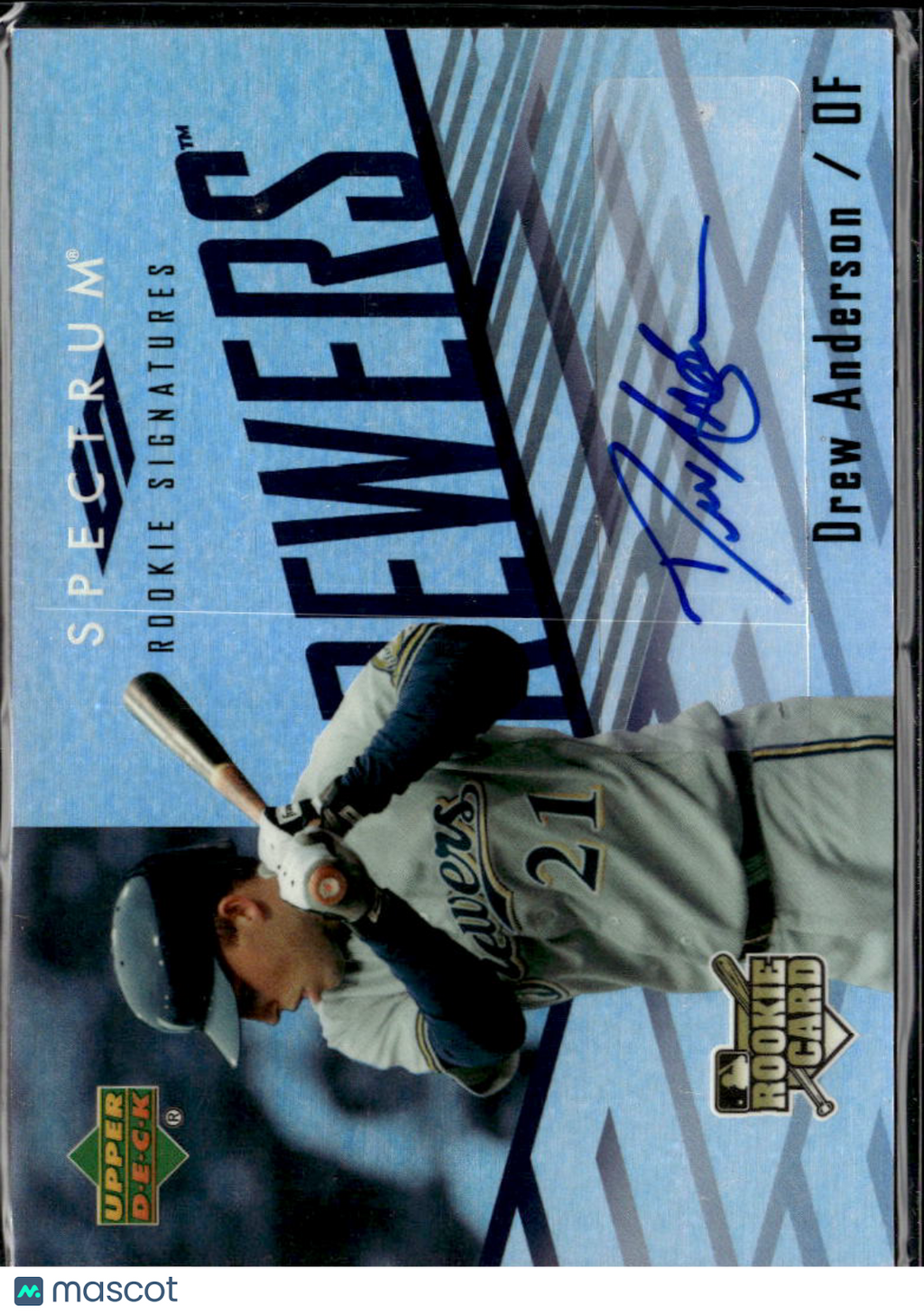 Drew Anderson 2007 Upper Deck Spectrum Rookie Auto Autograph Brewers