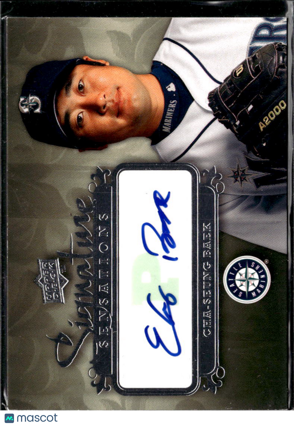 Cha-Seung Baek 2008 Upper Deck Signature Auto Autograph Seattle Mariners