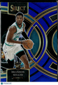 Brandon Miller 2024 Select Blue Holo Rookie RC Charlotte Hornets
