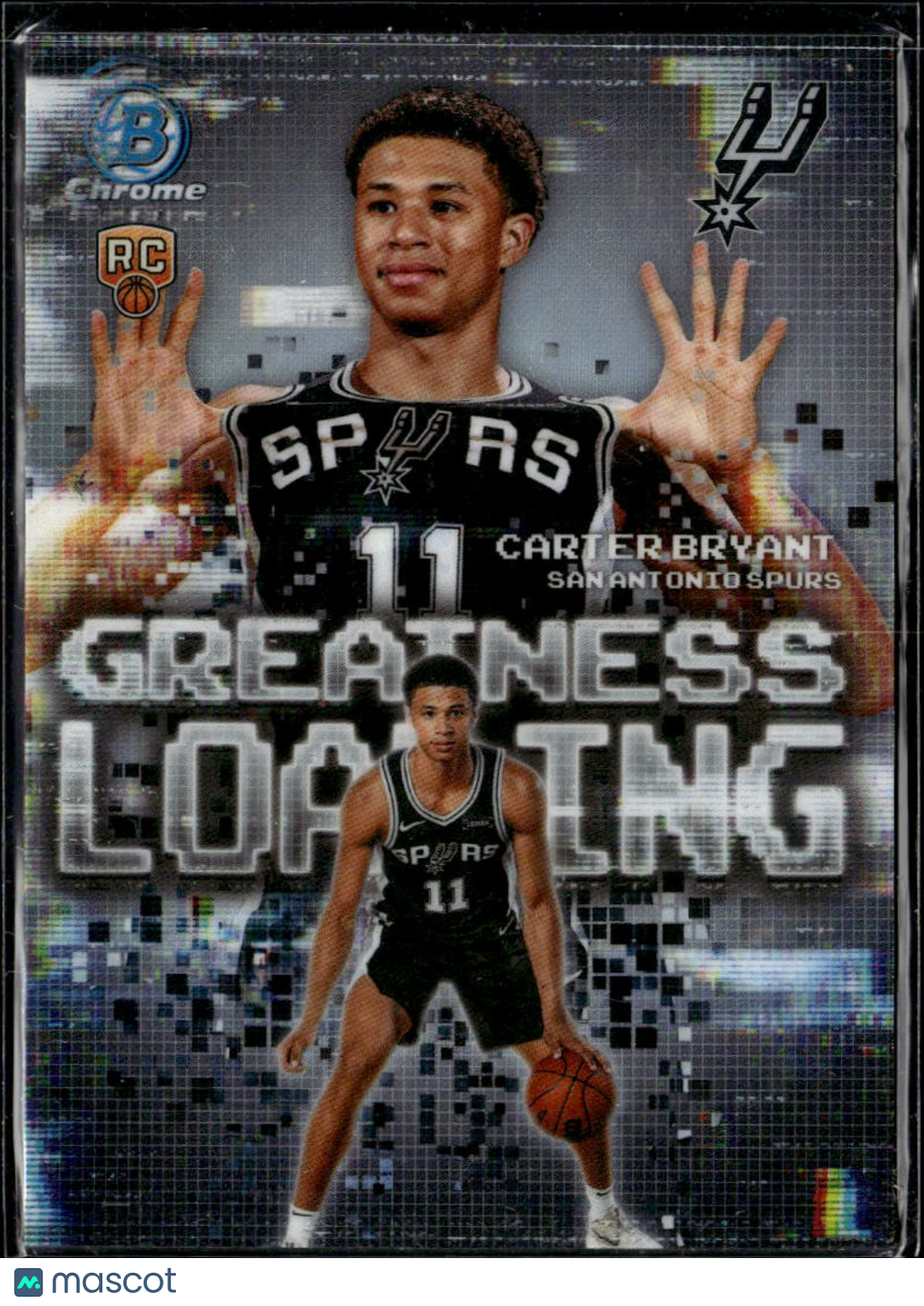 Carter Bryant 2025 Bowman Chrome Greatness Loading RC Refractor Spurs