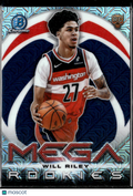 Will Riley 2025 Bowman Chrome Mega Rookies RC Mega Box Washington Wizards