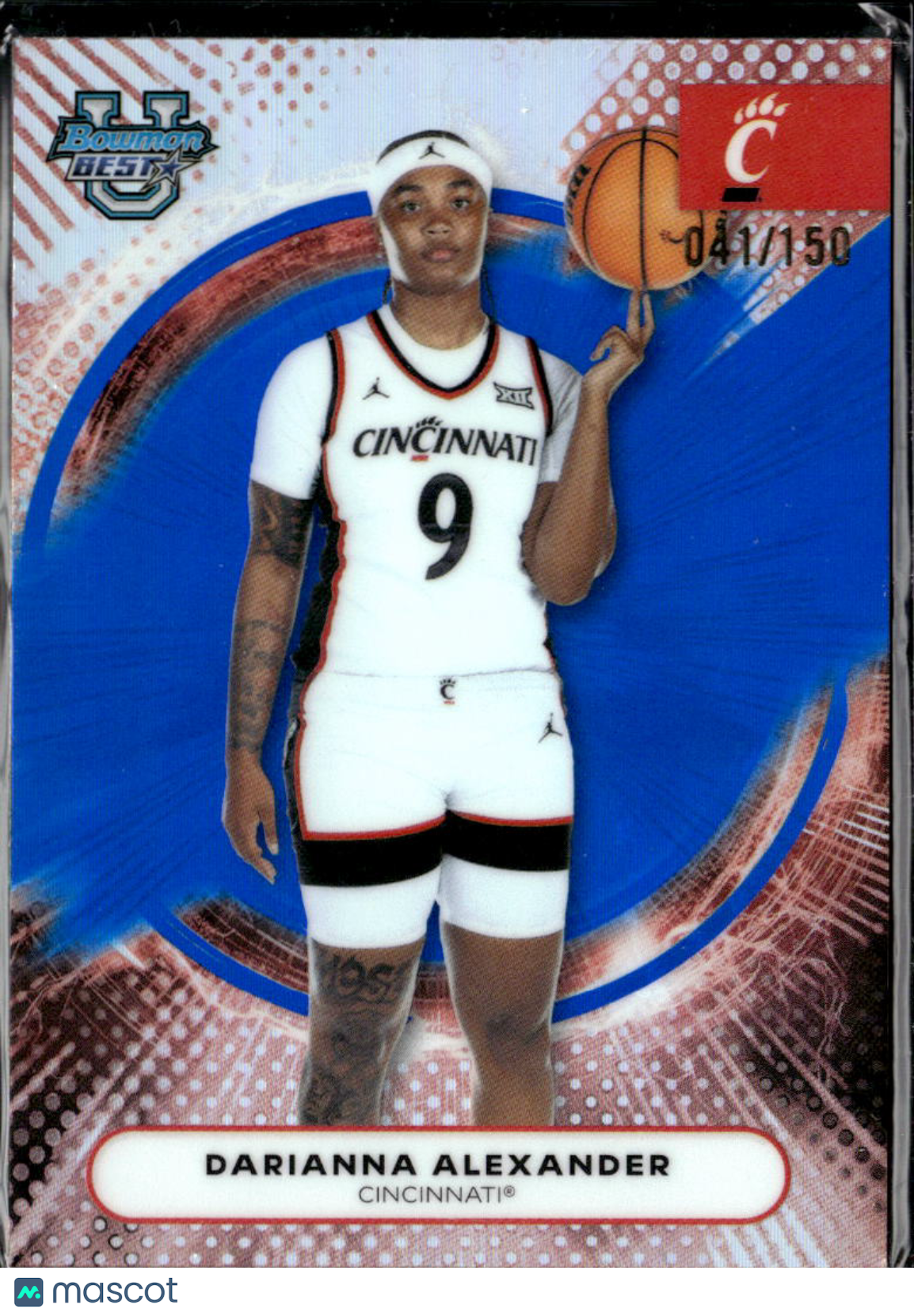 Darianna Alexander 2026 Bowman's Best Blue 41/150 Cincinnati Bearcats