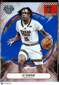 JT Toppin 2026 Bowman's Best Blue Refractor /150 Texas Tech Red Raiders