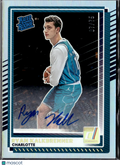 Ryan Kalkbrenner 2025 Donruss Auto Autograph RC 7/75 Charlotte Hornets