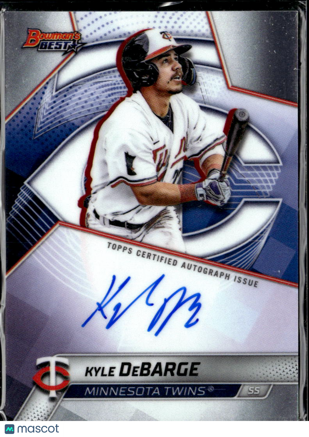 Kyle DeBarge 2025 Bowman's Best Auto Autograph Minnesota Twins