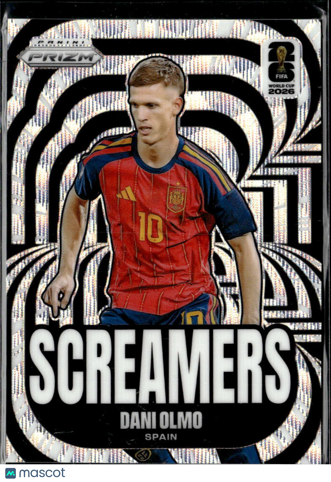 Dani Olmo 2026 Panini Prizm FIFA World Cup Wave Prizm Screamers Spain