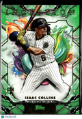 Isaac Collins 2025 Topps Inception Green Rookie RC Milwaukee Brewers