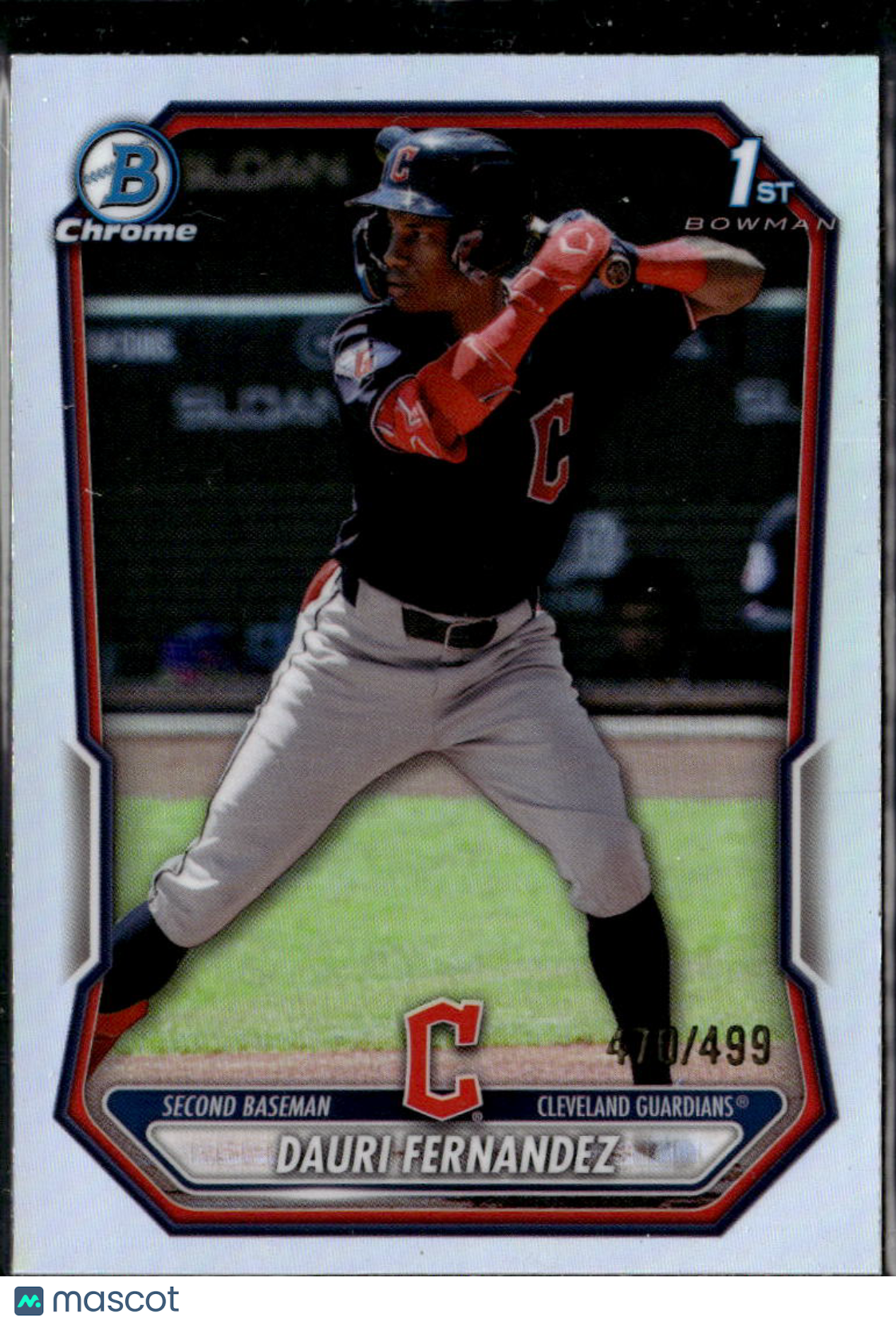 Dauri Fernandez 2026 Bowman Chrome 1st Refractor 470/499 Cleveland Guardians
